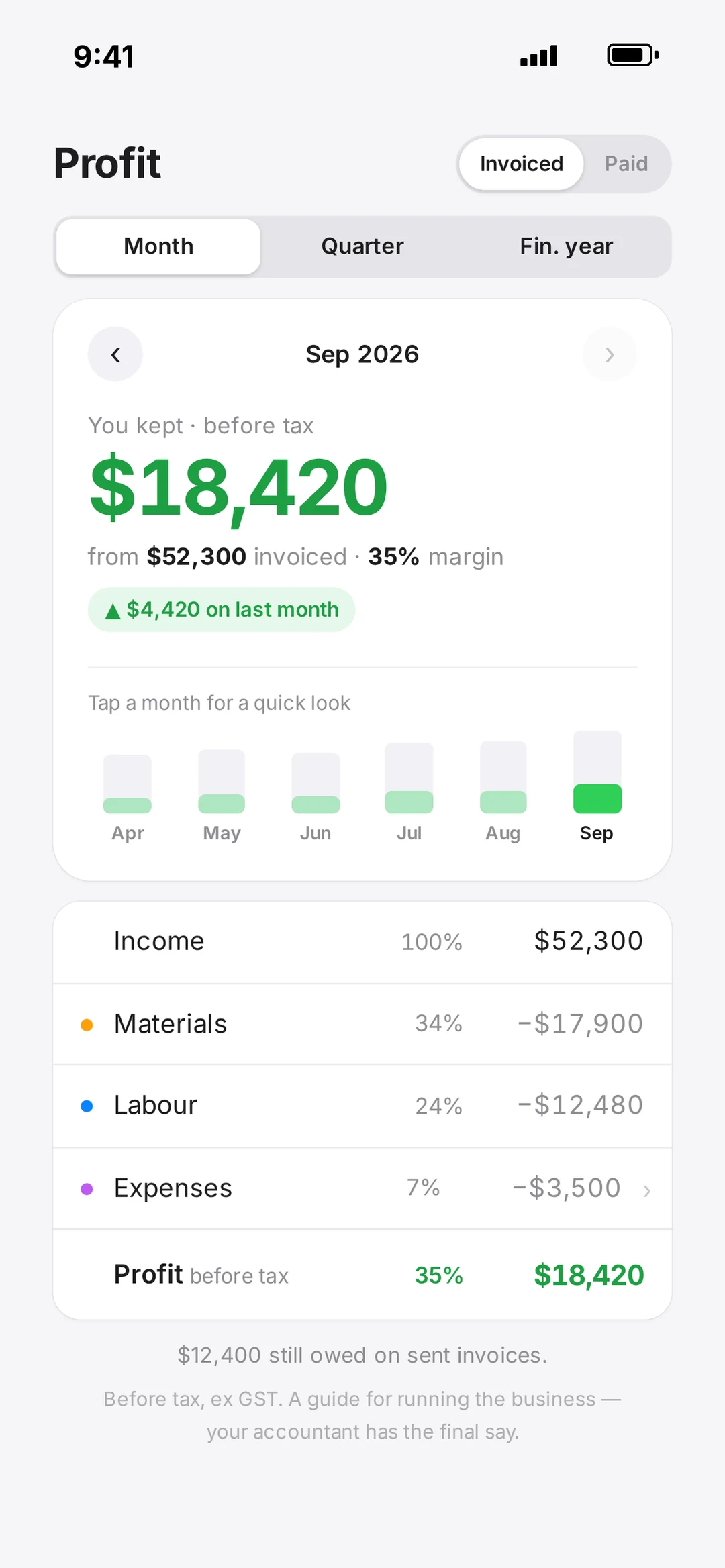 Know your numbers in the robot app